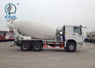 Смеситель бетона евро II HOWO перевозит объемный цвет на грузовиках емкости тела ³ тележки 8m конкретного смесителя 6X4 белый